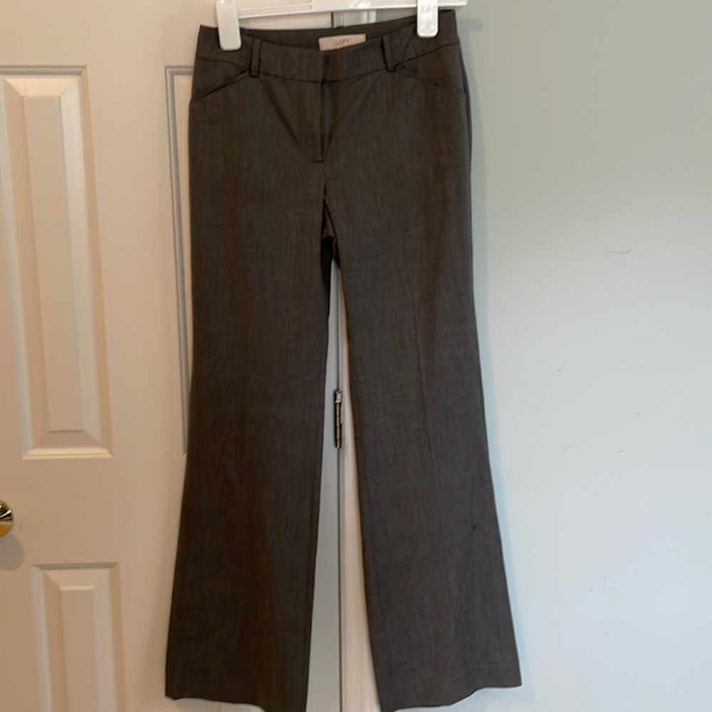 LOFT grey suit pants